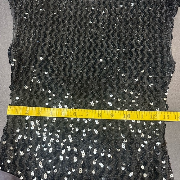 Black Sequin Embellished Maxi Dress - Picture 5 of 8